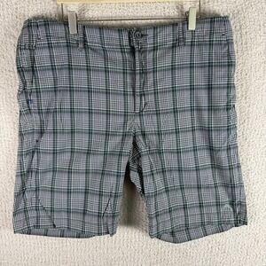 Tommy Bahama Plaid Golf Shorts Flat Front Casual Everyday Size 38